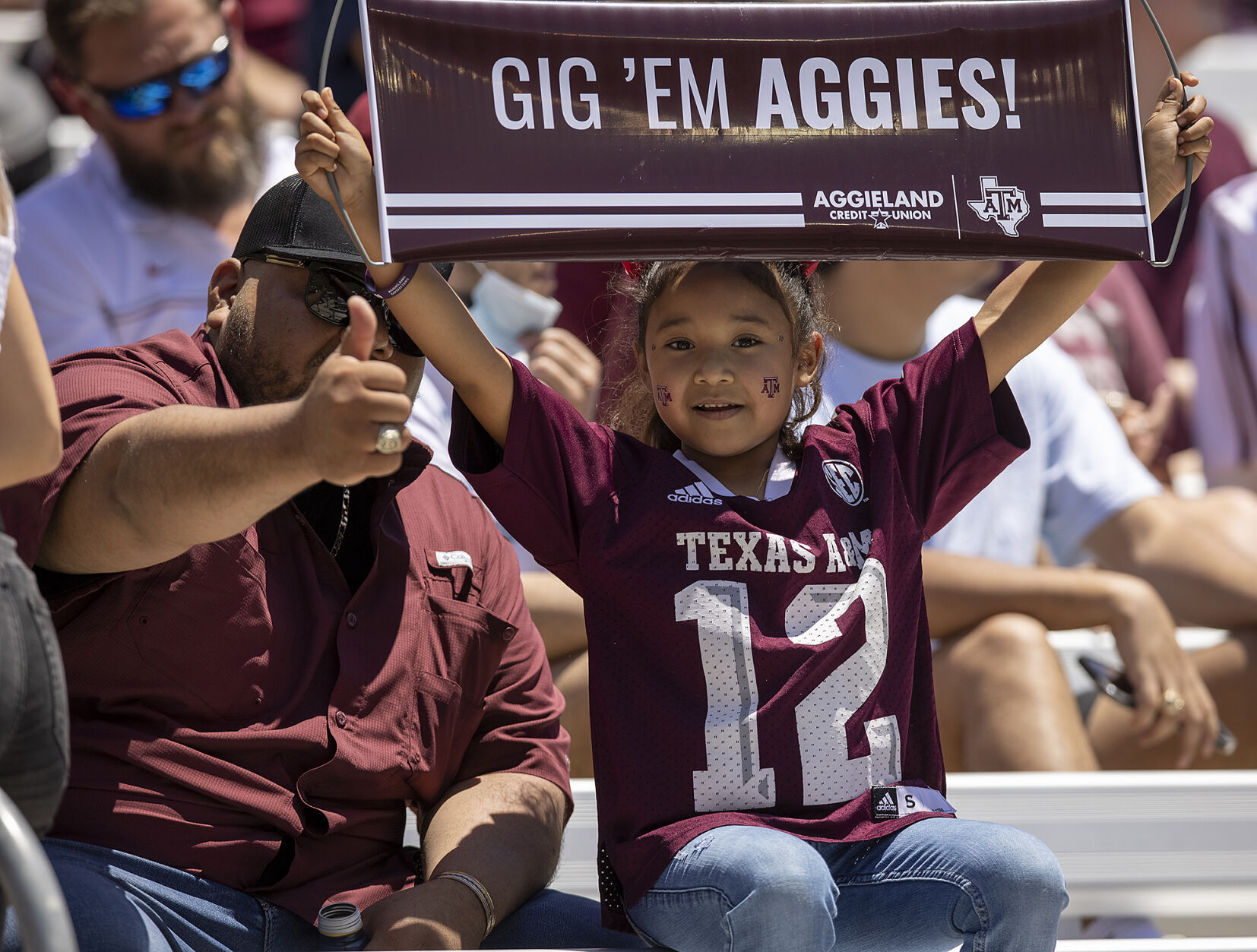 Maroon & White